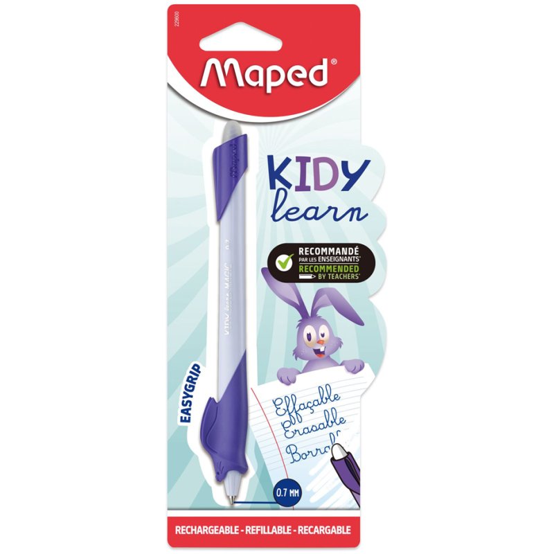 Maped KIDY learn MAG schrijfleerpen, uitwisbare inkt, turquoise/lichtblauw, 0,7 mm