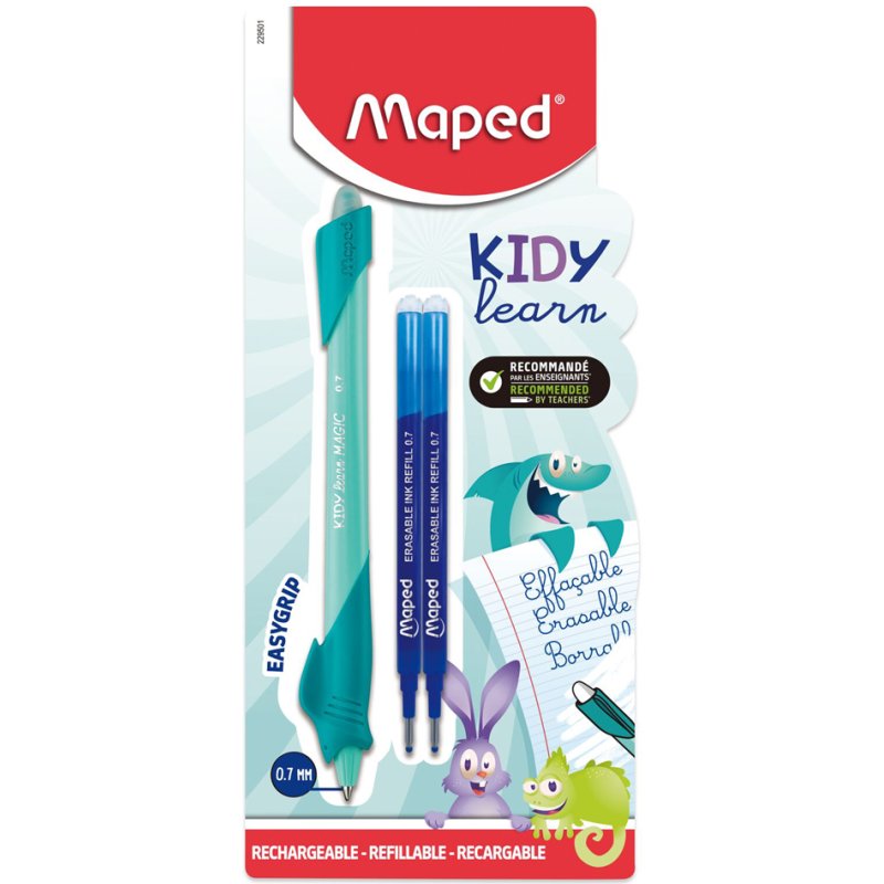 Maped KIDY learn MAG schrijfleerpen, wisbare inkt, 0,7 mm, diverse motieven