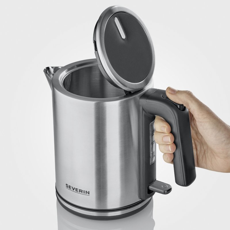 SEVERIN bouilloire WK 3449, 1,7 litre, acier inoxydable/noir, 2400 watts