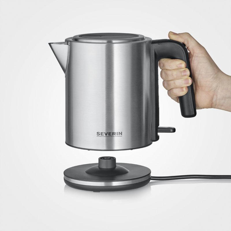 SEVERIN bouilloire WK 3449, 1,7 litre, acier inoxydable/noir, 2400 watts