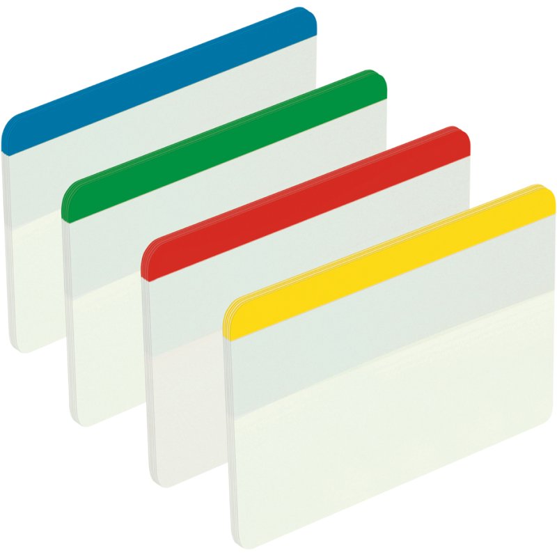 Post-it index tabs, 50,8 × 38,1 mm, couleur, 24 pièces