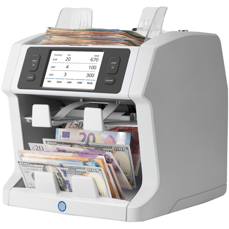 Safescan geldtelmachine 2985-SC, 10-voudige valsgelddetectie, kleurentouchscreen