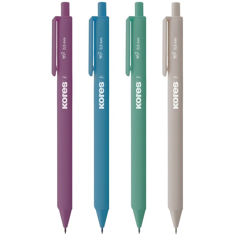 Kores porte-mines M2 Grafitos Essentials, 0,5 mm, forme triangulaire, version colorée
