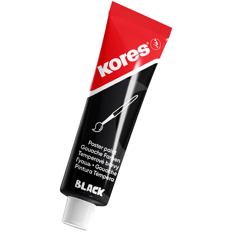 Kores poster paint Temperas, white, 12 ml tube
