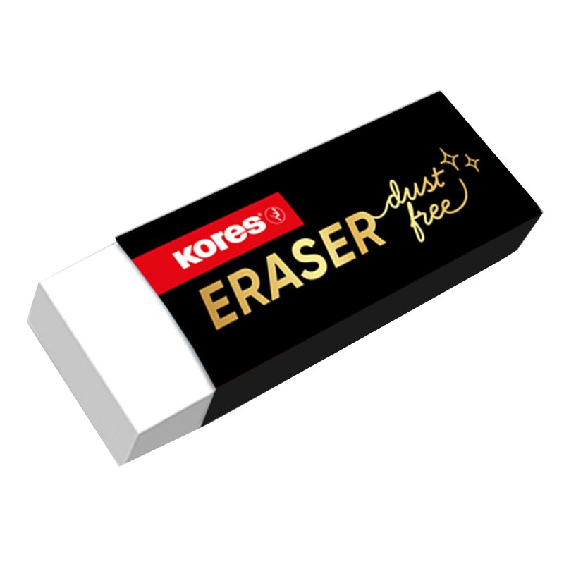 Kores gomme RG, formule sans poussière, blanc, 60 x 21 x 10 mm