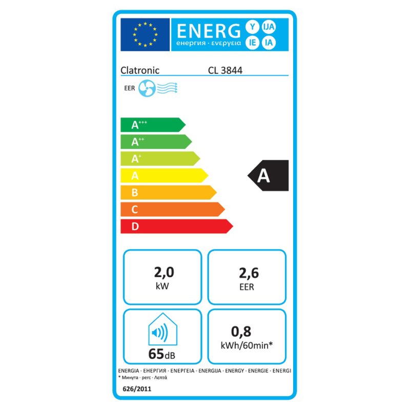 CLATRONIC climatiseur CL 3844, 7000 BTU, 3-en-1, blanc