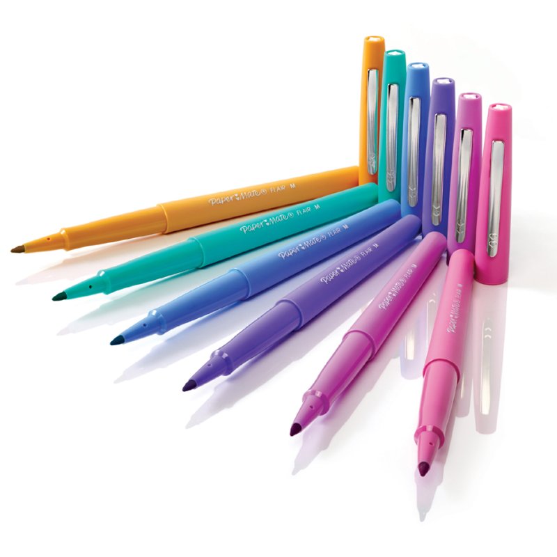 PAPER:MATE stylos feutres Flair Original, M (1,0 mm), encre à base d'eau, 20 pièces