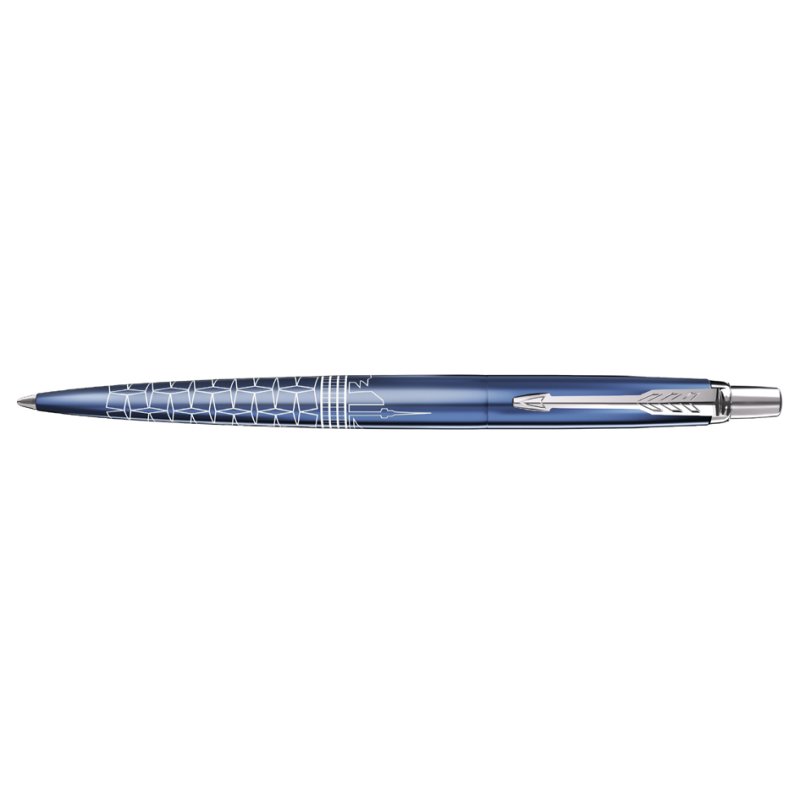 PARKER stylo à bille JOTTER Special Edition Seoul, acier inoxydable, bleu, M