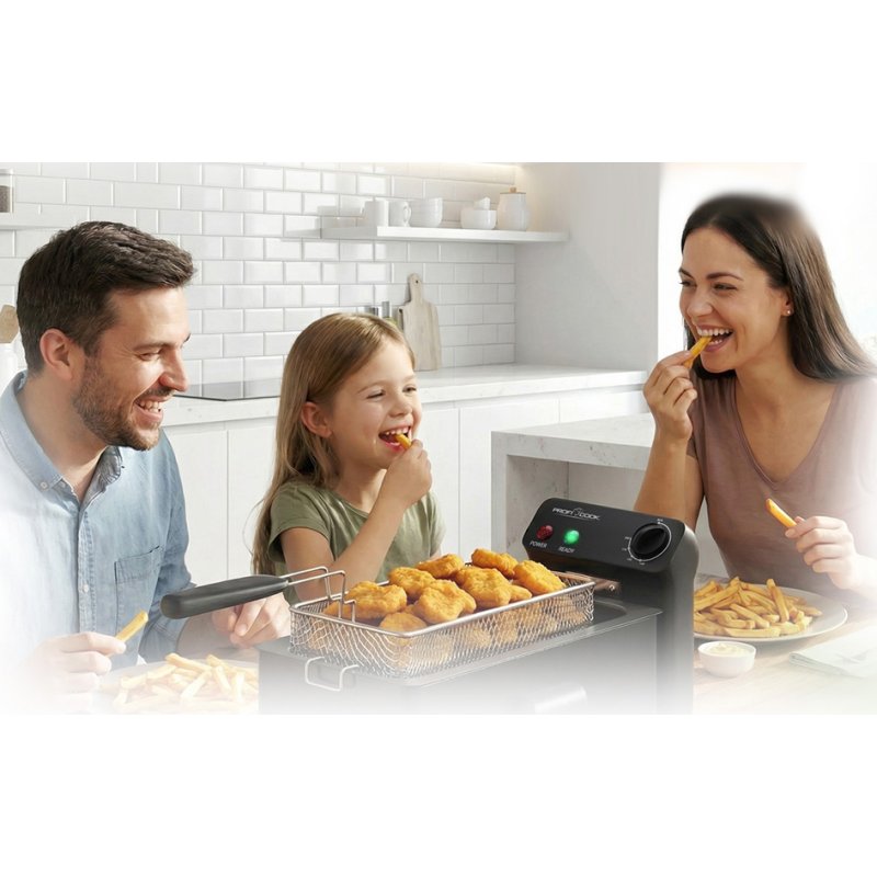 PROFI COOK friteuse PC-FR 132, technologie zone froide, 3 litres, 2000 W