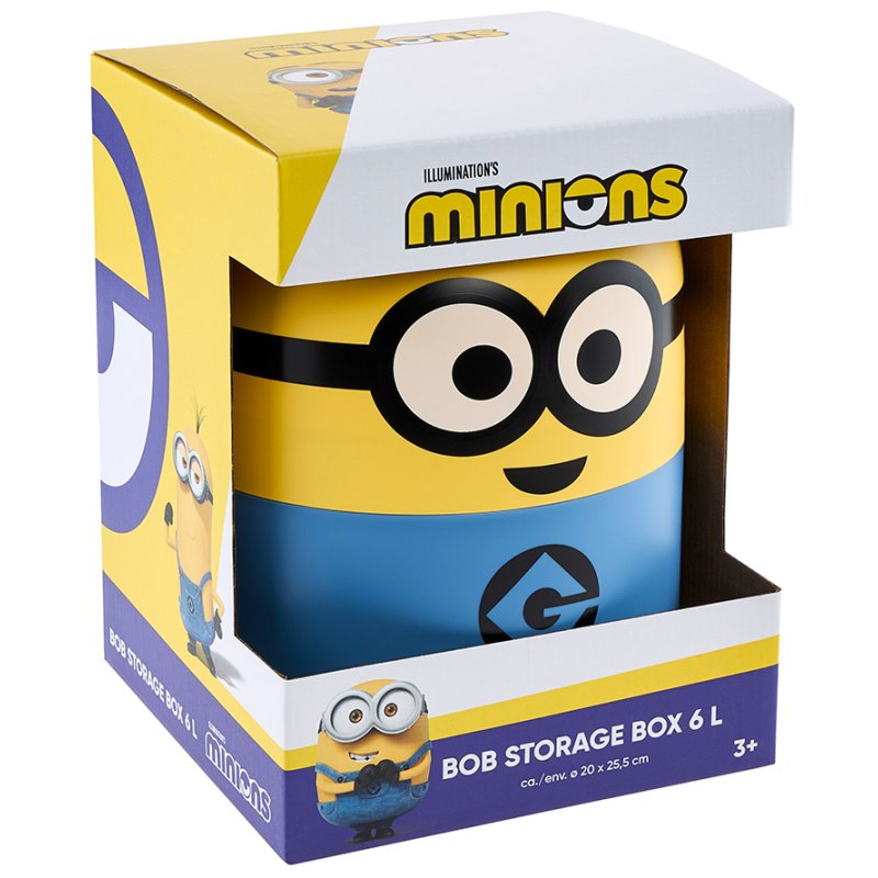 keeeper storage box Minions 'Bob', 6 litres, blue/yellow