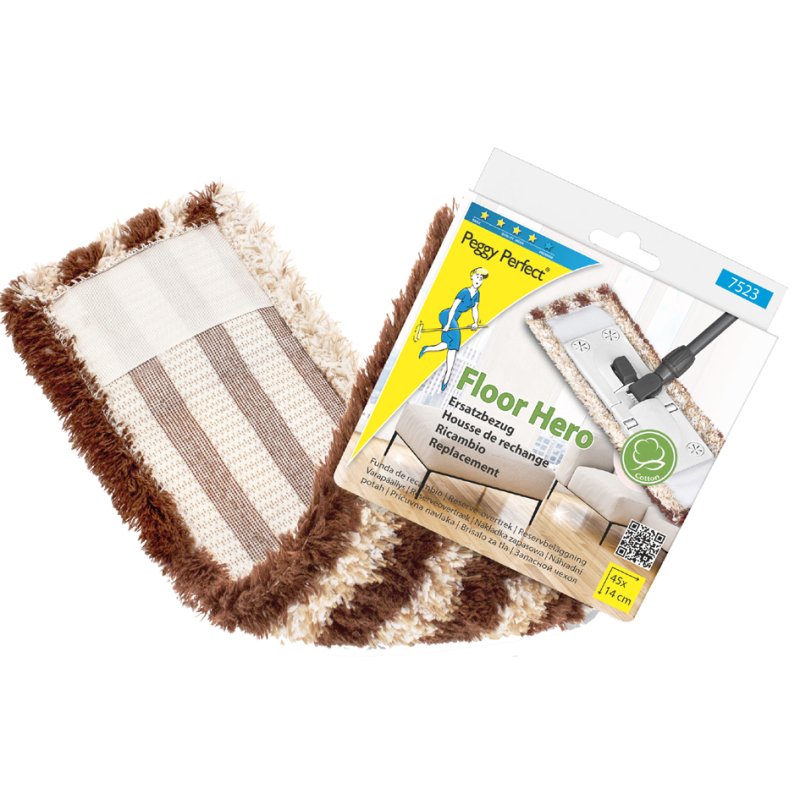 Peggy Perfect housse de rechange Floor Hero, coton, parquets, 450×140 mm