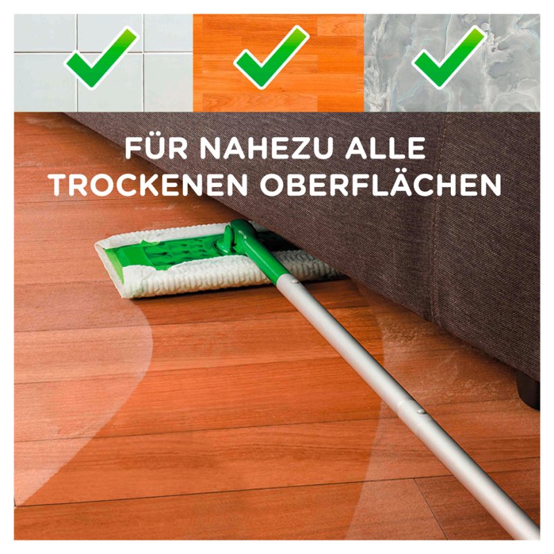 Swiffer lingettes sèches pour sol, recharge, 18 pièces