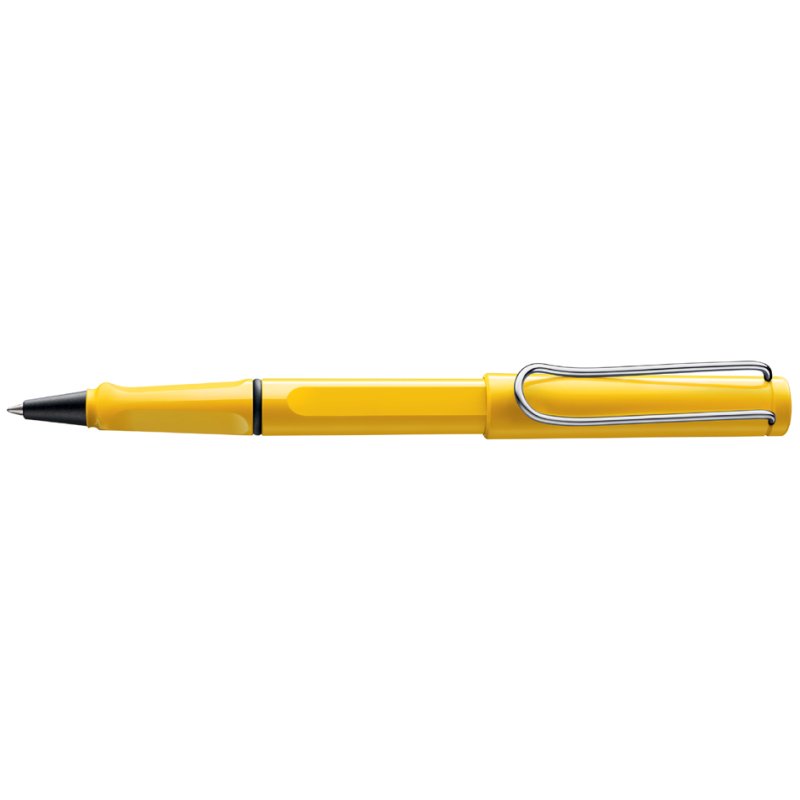 LAMY safari stylo roller, plastique ASA rouge brillant, clip métallique