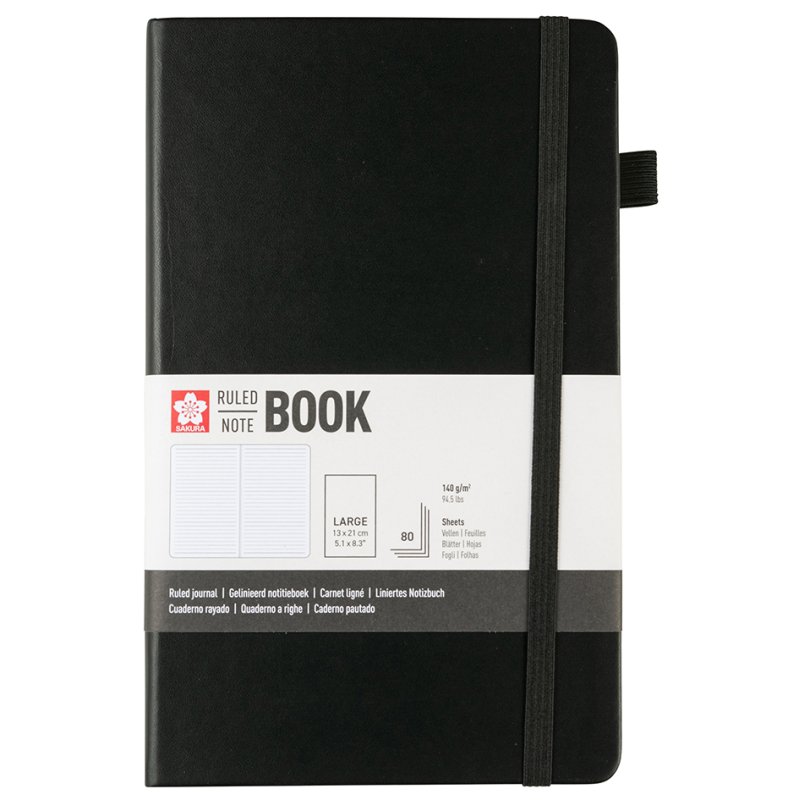 SAKURA carnet de notes, 130×210 mm, ligné, 80 feuilles