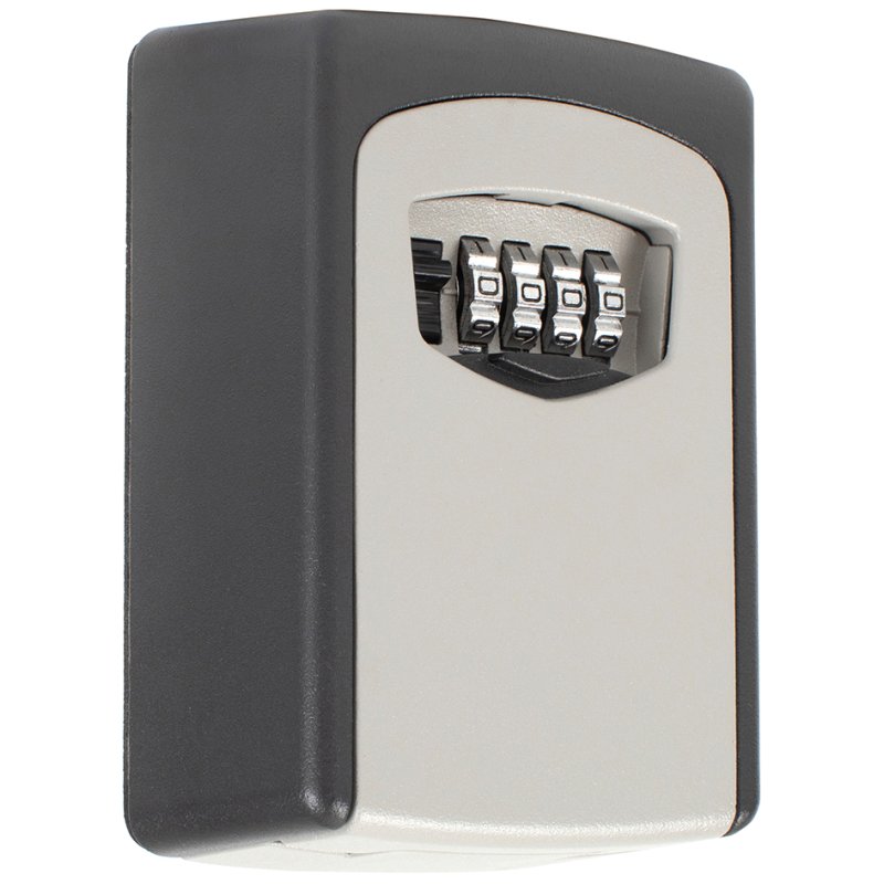 pavo mi key safe, 4-digit combination lock, grey, 88×41×114 mm