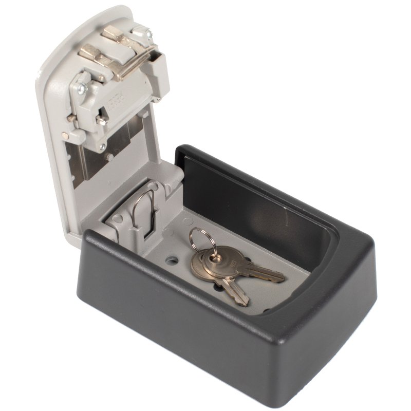 pavo mi key safe, 4-digit combination lock, grey, 88×41×114 mm
