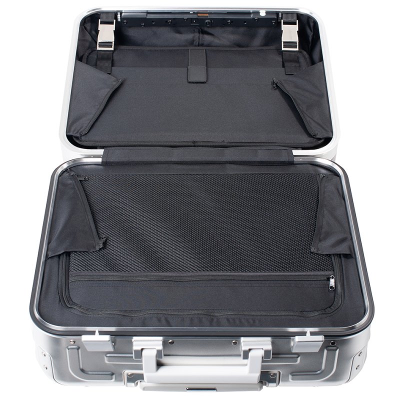 pavo Trolley Aluminium Pilot, serrure à combinaison 3 chiffres, 455×250×380 mm