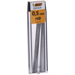 BIC potloodstiftjes Criterium, 0,5 mm, HB, 12 stuks