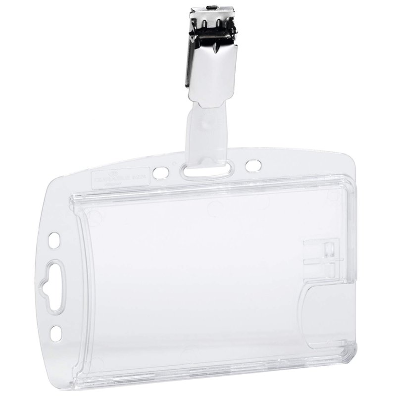 DURABLE naambordje DOPPELBOX met clip, transparant