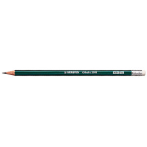 STABILO Othello potlood met gom, 2B, groen gelakt