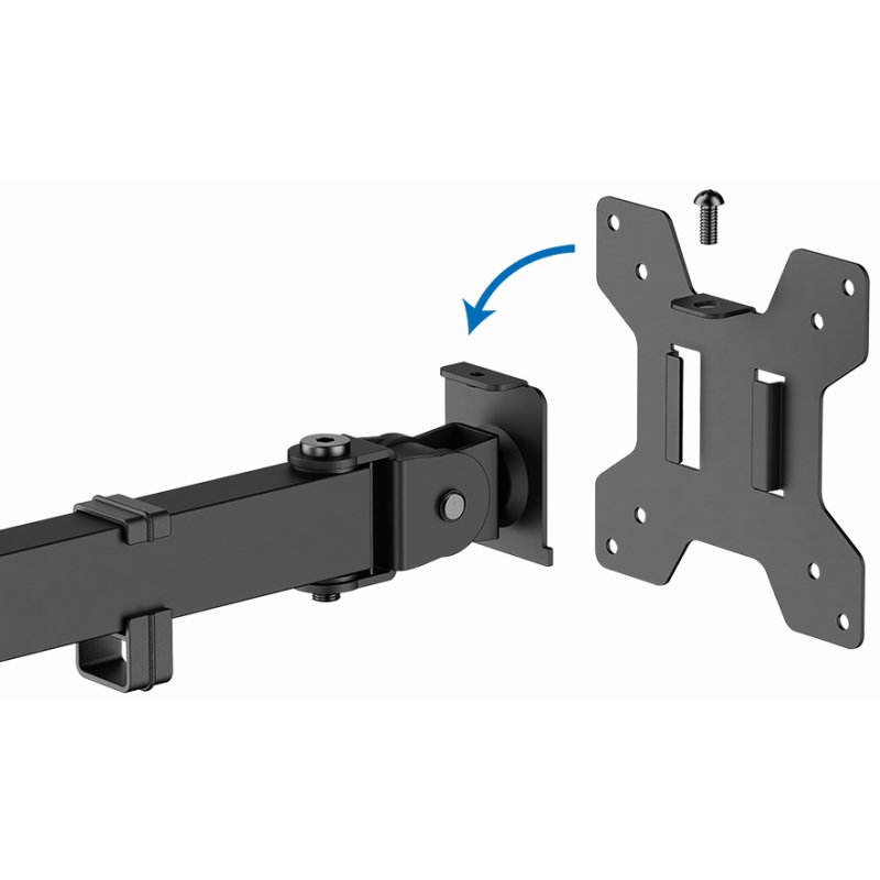 LogiLink support moniteur BP0218, 17-27 pouces, avec pince, VESA 75×75/100×100