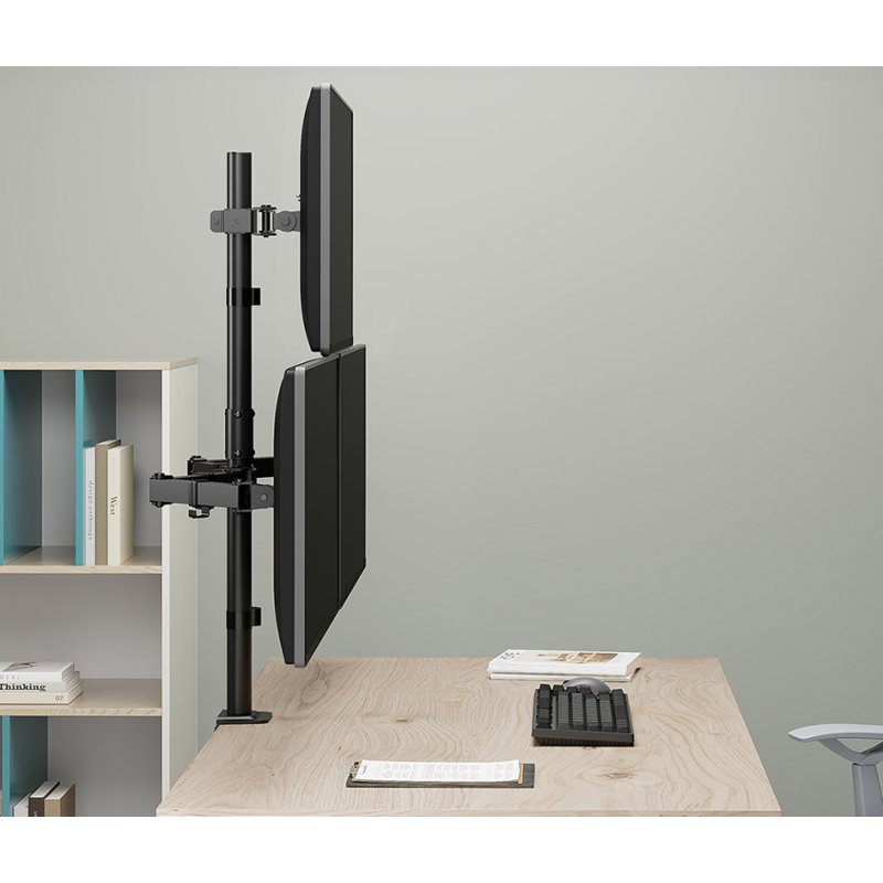 LogiLink support moniteur BP0218, 17-27 pouces, avec pince, VESA 75×75/100×100