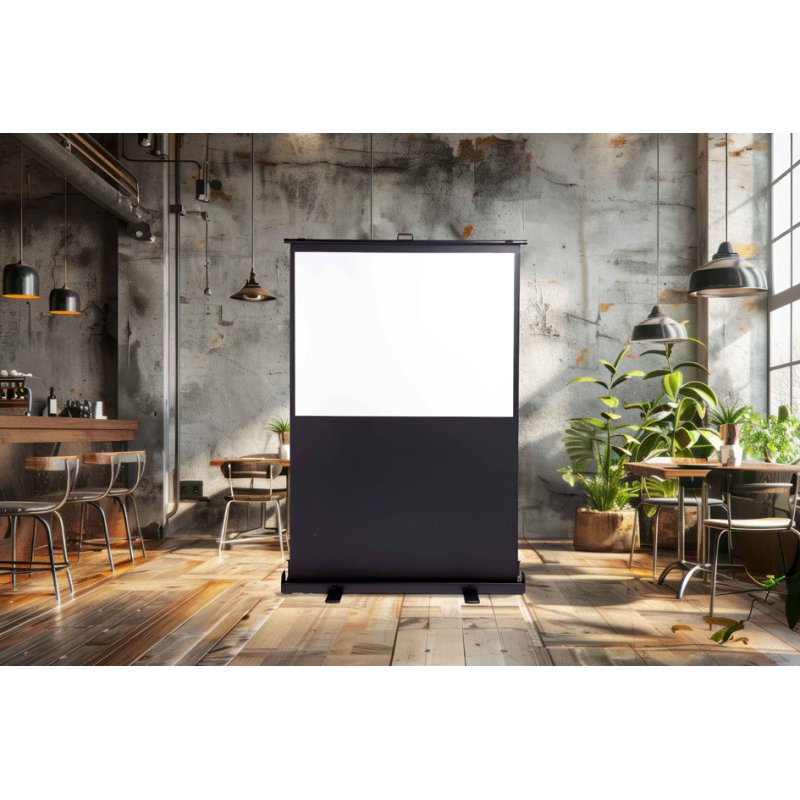 magnetoplan mobile P écran de projection sur pied, 194×109 cm, 16:9, 4K HD