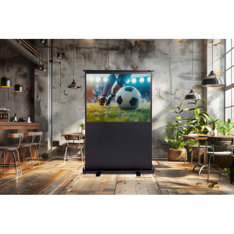 magnetoplan mobile P écran de projection sur pied, 194×109 cm, 16:9, 4K HD