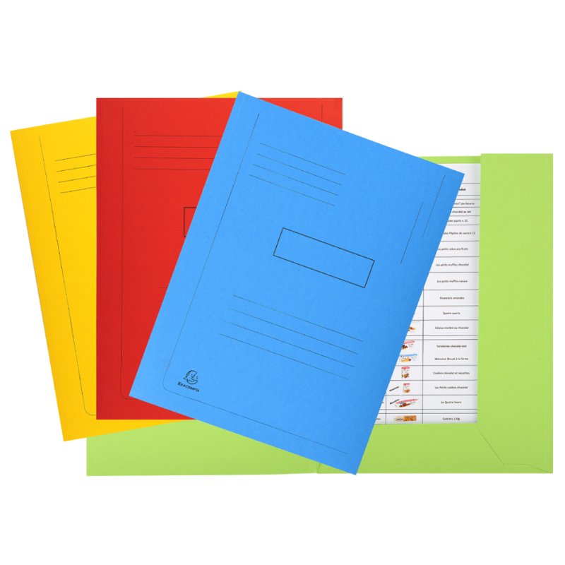 EXACOMPTA Forever A4 dossier cover, assorted colours, 50 pieces