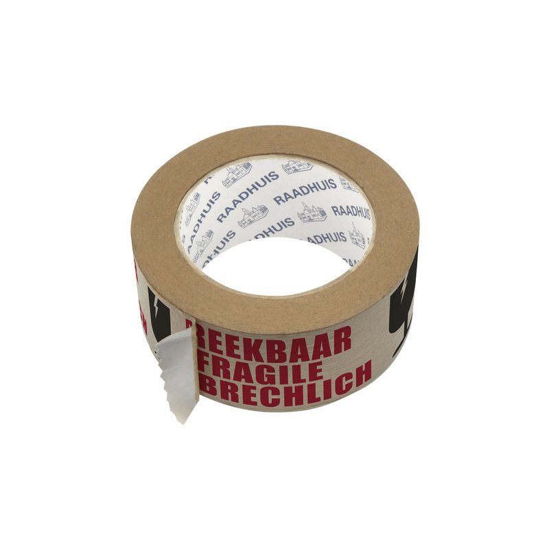 RAADHUIS signaalplakband ECO 'BREEKBAAR', papier 85 g/m², 50 mm × 50 m