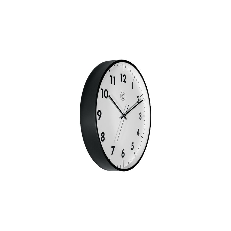 NEXTIME wandklok NXT STIL, wit wijzerblaat zwarte cijfers, 400 mm