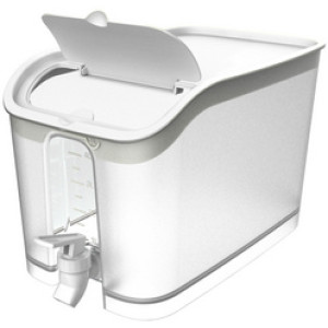 EDA drankdispenser, 5 liter, transparant, met deksel