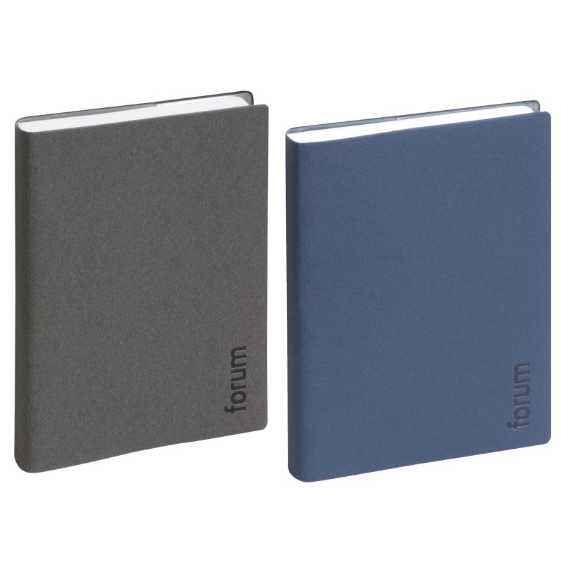 EXACOMPTA agenda FORUM TWEED, 120×170 mm, 1 jour par page, lot de 6 pièces