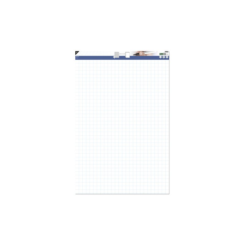 kangaro flipchart-blok, blanko/geruit, 650×1000 mm, 50 vel