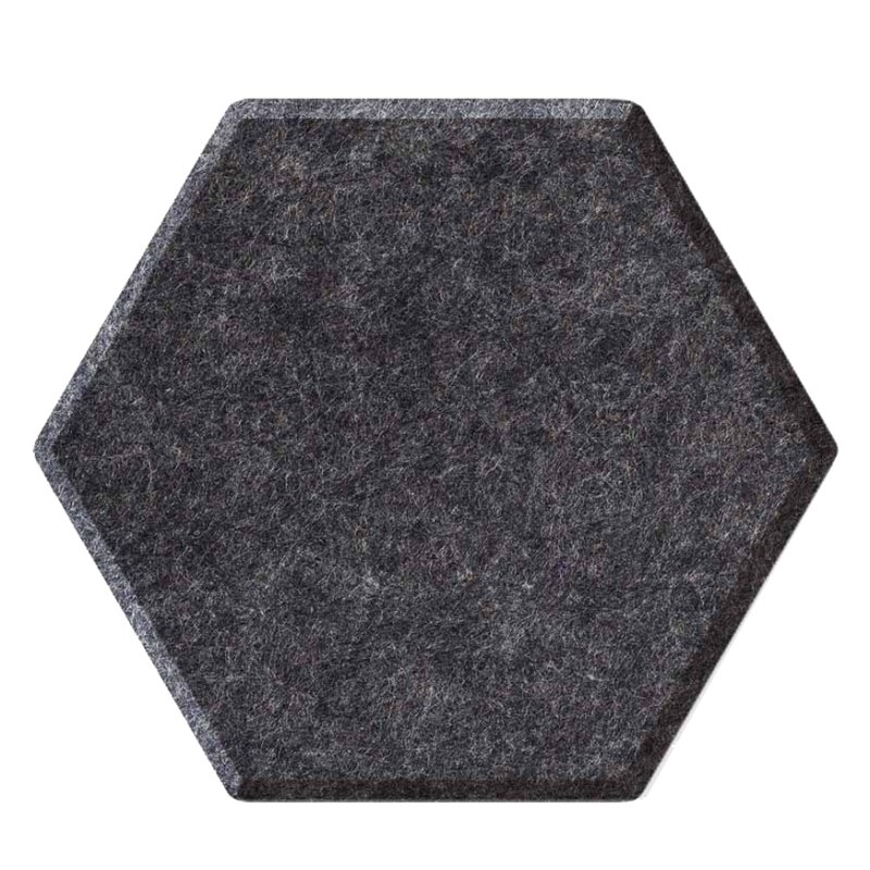 magnetoplan panneaux muraux acoustiques ecoAware, hexagone, bleu, 6 pièces