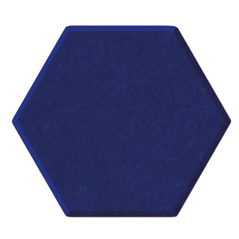 magnetoplan panneaux muraux acoustiques ecoAware, hexagone, bleu, 6 pièces