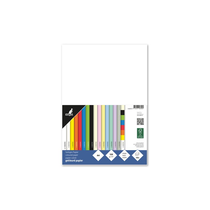 kangaro papier Kanga multifunctioneel, A4, wit, 120 g/m², 100 vel