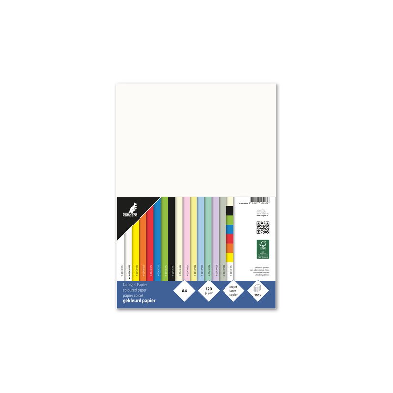 kangaro papier Kanga multifunctioneel, A4, wit, 120 g/m², 100 vel