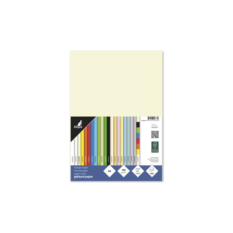 kangaro papier Kanga multifunctioneel, A4, wit, 120 g/m², 100 vel