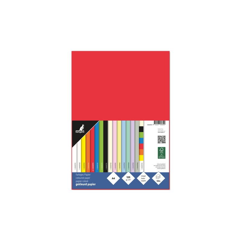 kangaro papier Kanga multifunctioneel, A4, wit, 120 g/m², 100 vel