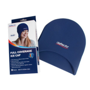 deflecto herbruikbare koelkap voor hoofd, hoofdpijn en migraine verlichting, 220×35×220 mm