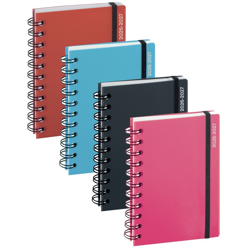EXACOMPTA agenda Forum Iderama 2026/2027, 120×170 mm, 1 jour par page, 6 pièces