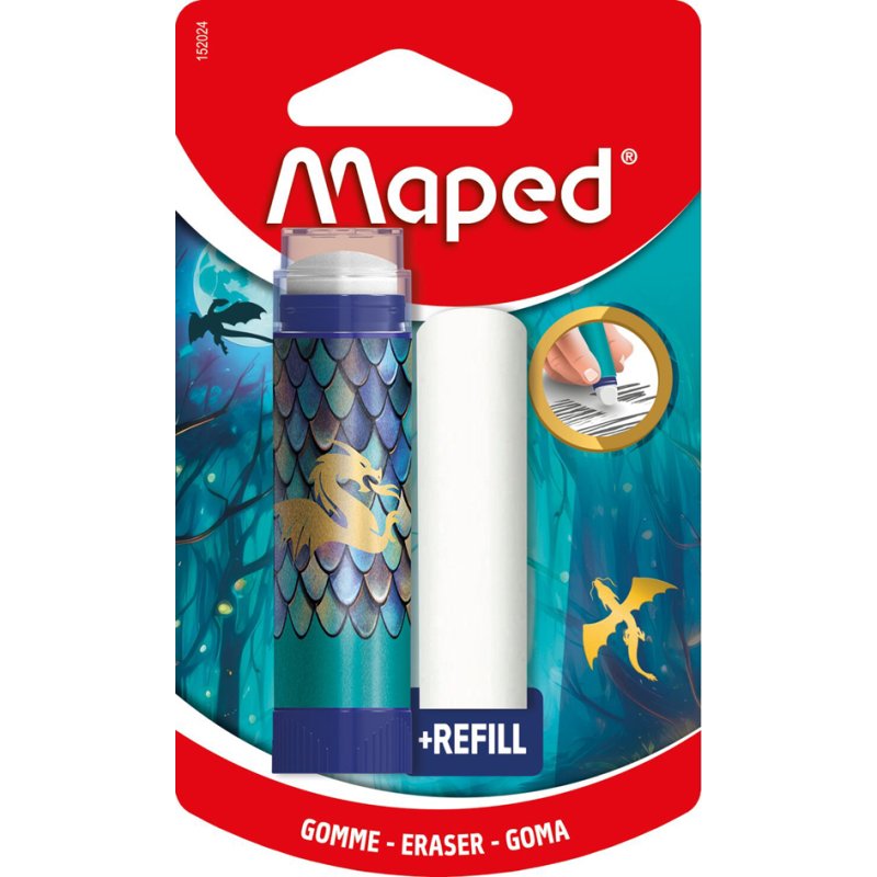 Maped gum tube DRA, système rotatif, blanc, rechargeable
