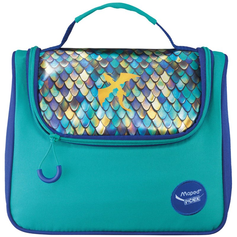 Maped PICNIK DRAGON lunch bag, insulated, green/blue