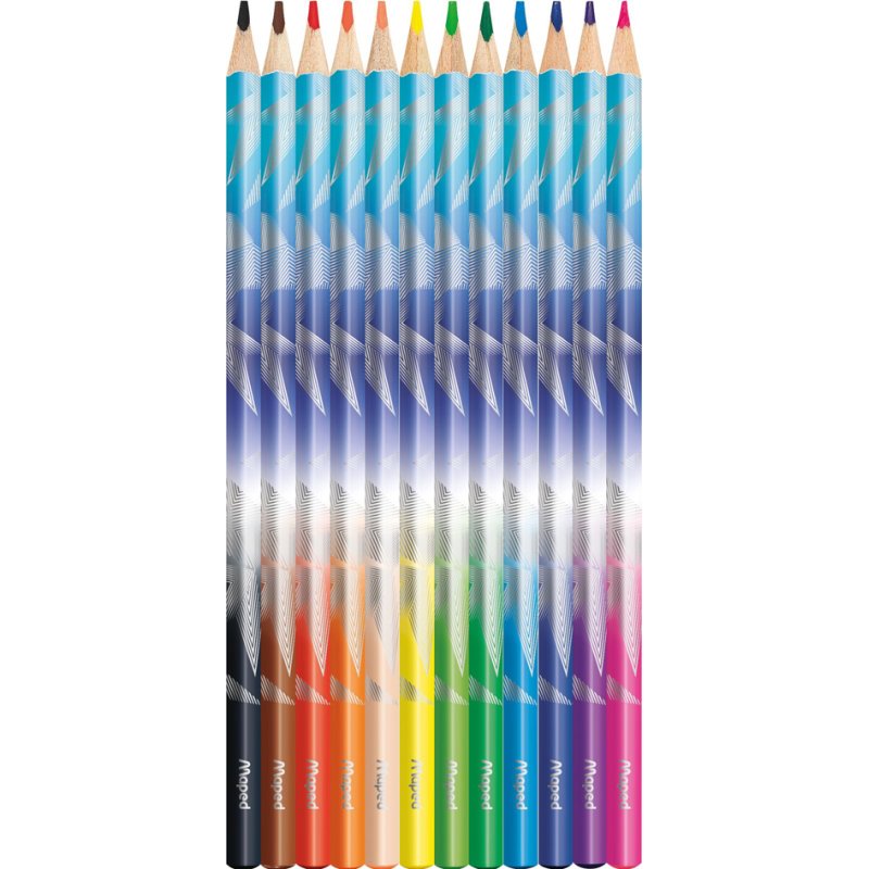 Maped triangle coloured pencils ARCTIC, 12 pieces, 2.9 mm