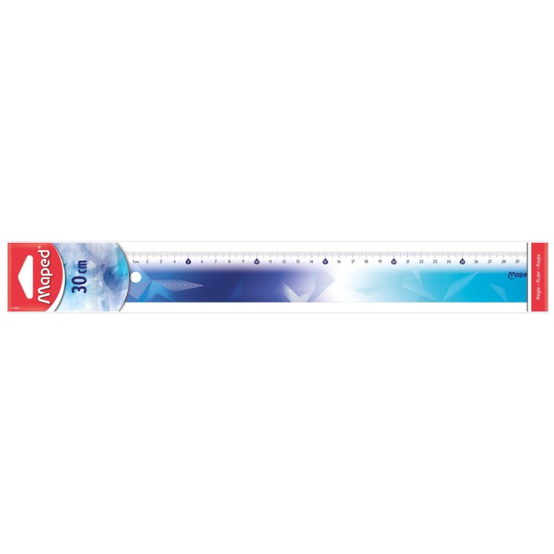 Maped ruler ARCTIC, ice crystal motif, 300 mm, plastic