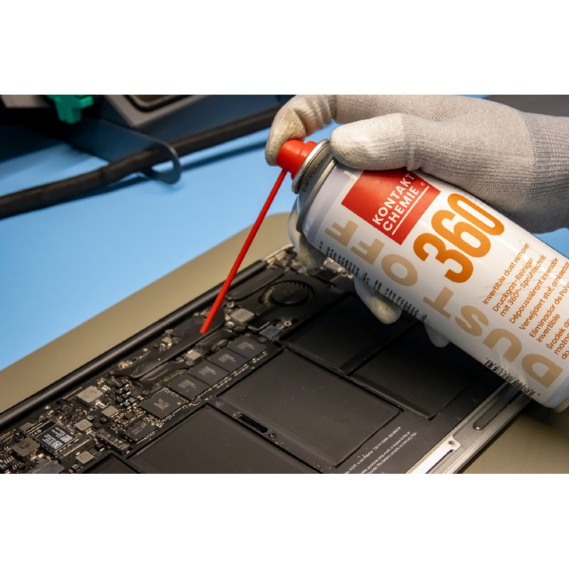KONTAKT CHEMIE spray air comprimé DUST OFF 360, 200 ml, valve 360 degrés, sans huile