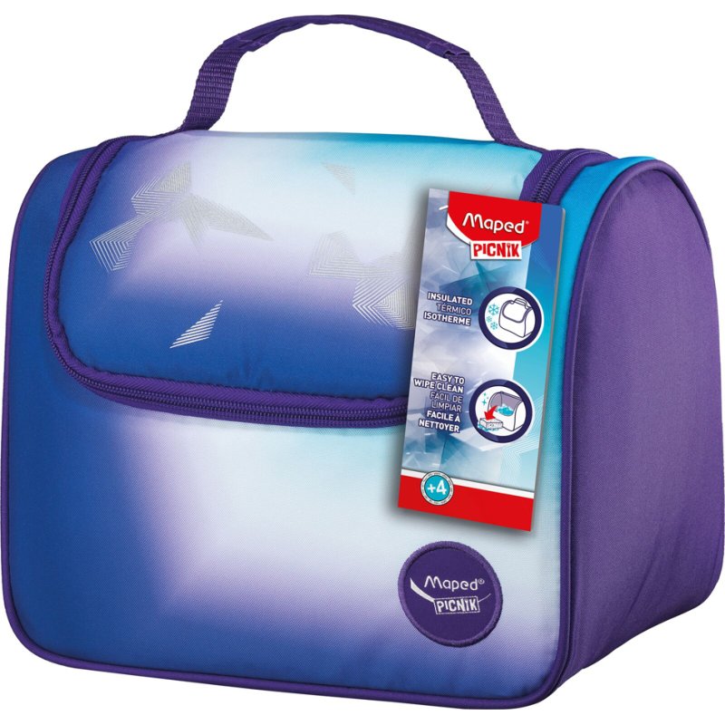Maped PICNIK ARCTIC lunch bag, insulated, lilac/light blue, 260×140×222 mm