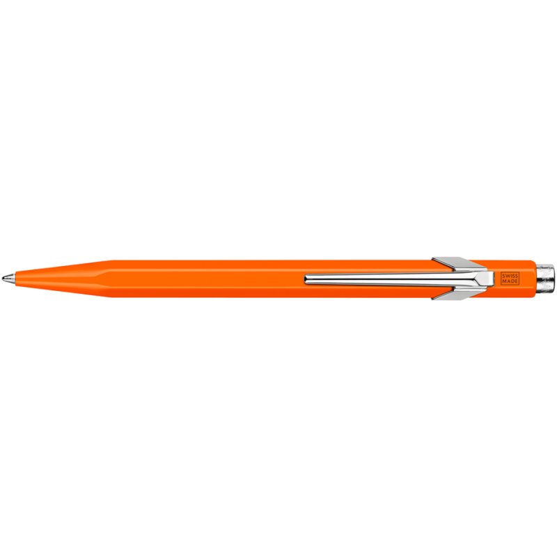 CARAN D'ACHE stylo à bille 849 POPLINE FLUO, vert, rechargeables, bleu