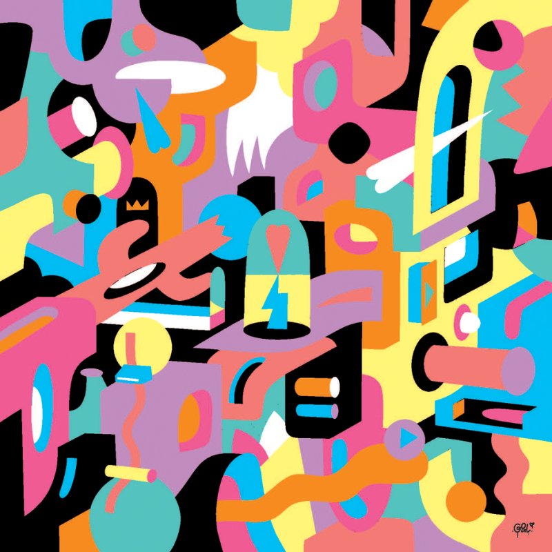 POSCA paint markers set Mysterieus, 8 markers, 5 colour stencils, waterproof
